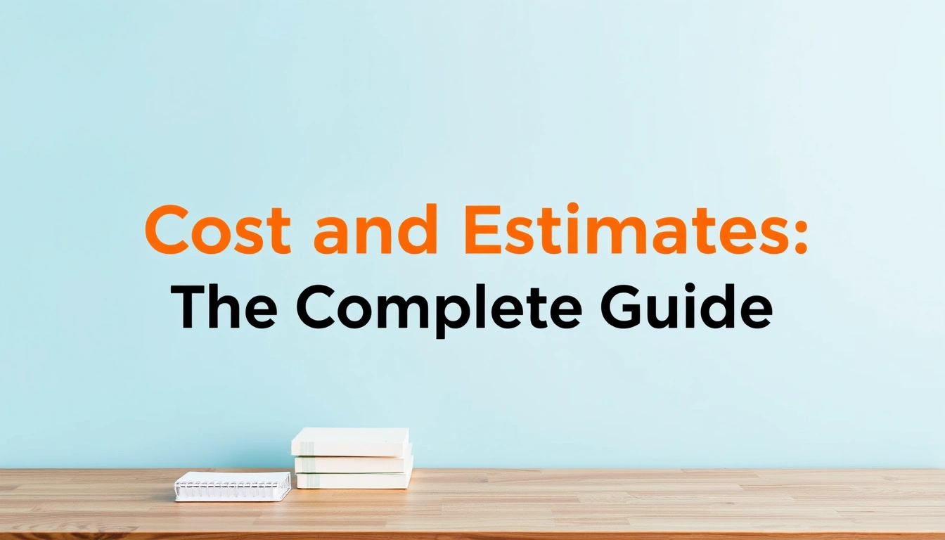 Cost and Estimates — The Complete Guide Cost and Estimates — The Complete Guide