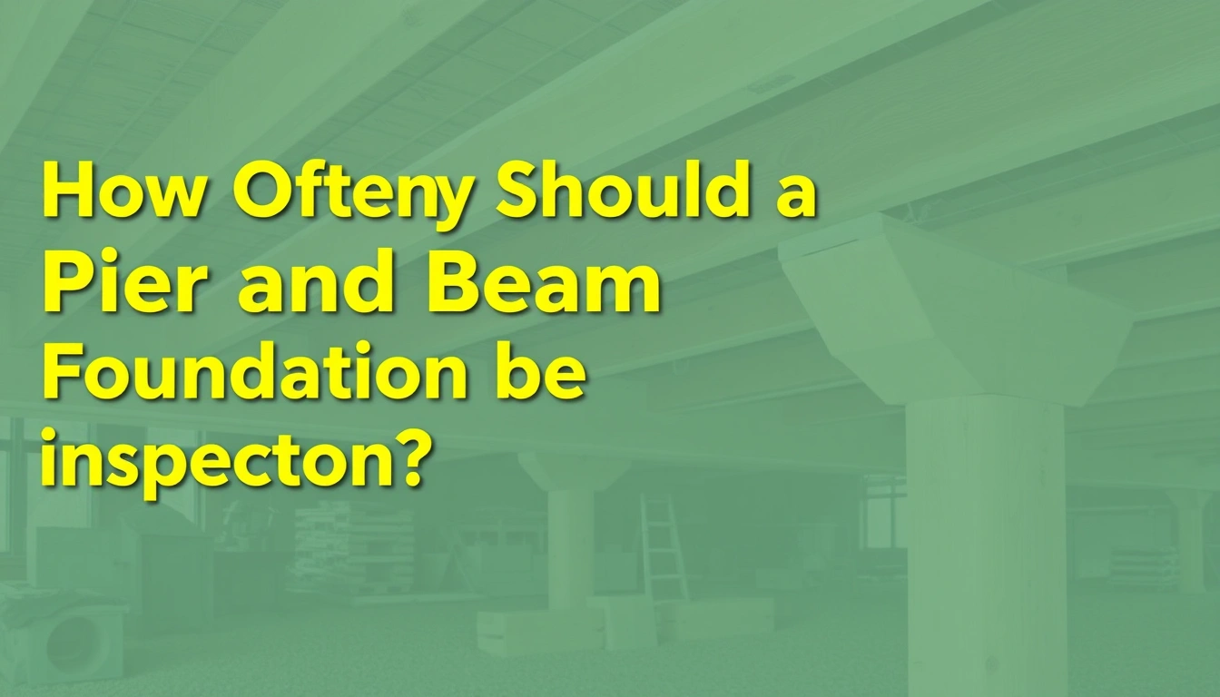 How Often Should a Pier and Beam Foundation Be Inspected? How Often Should a Pier and Beam Foundation Be Inspected?