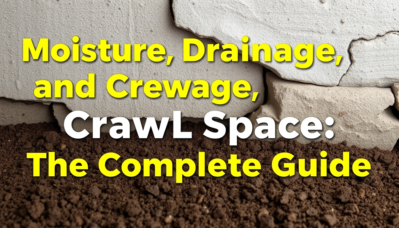 Moisture, Drainage, and Crawl Space — The Complete Guide