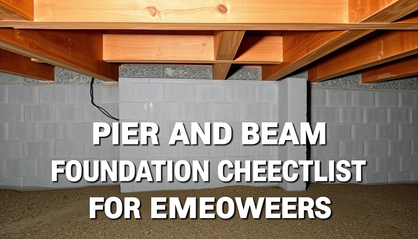 Pier and Beam Foundation Inspection Checklist for Homeowners Pier and Beam Foundation Inspection Checklist for Homeowners