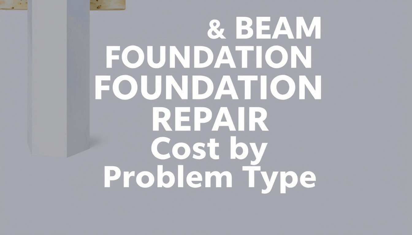 Pier and Beam Foundation Repair Cost by Problem Type Pier and Beam Foundation Repair Cost by Problem Type