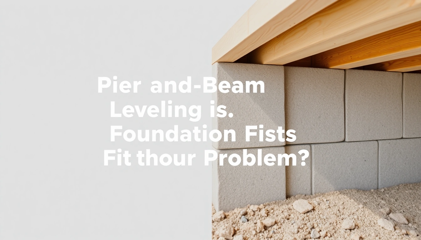 Pier and Beam Leveling vs Foundation Piers: Which Repair Fits the Problem?